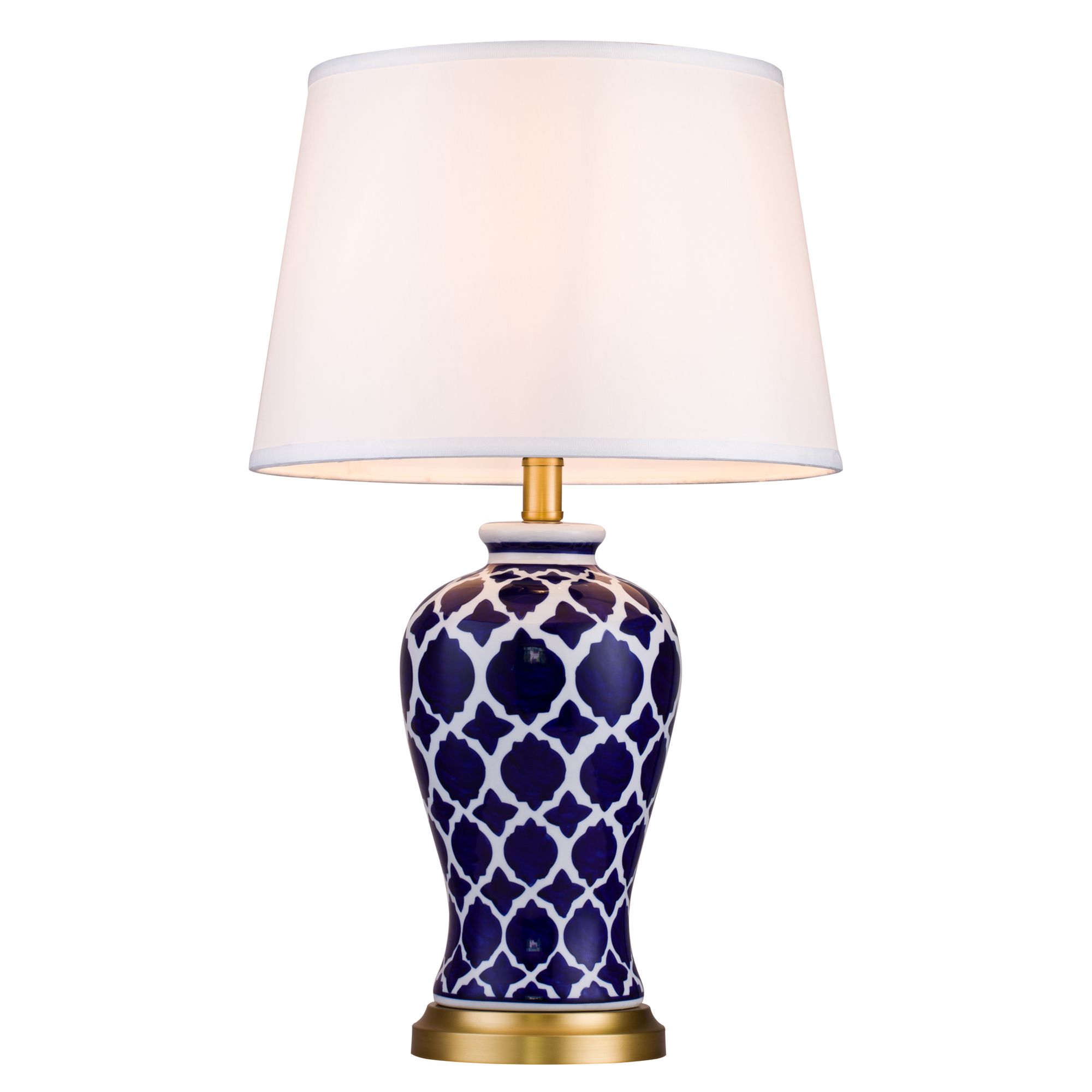T934.1 Lucia Tucci Harrods Настольная лампа, 1*E27, 60W 220V. Белый, Синий