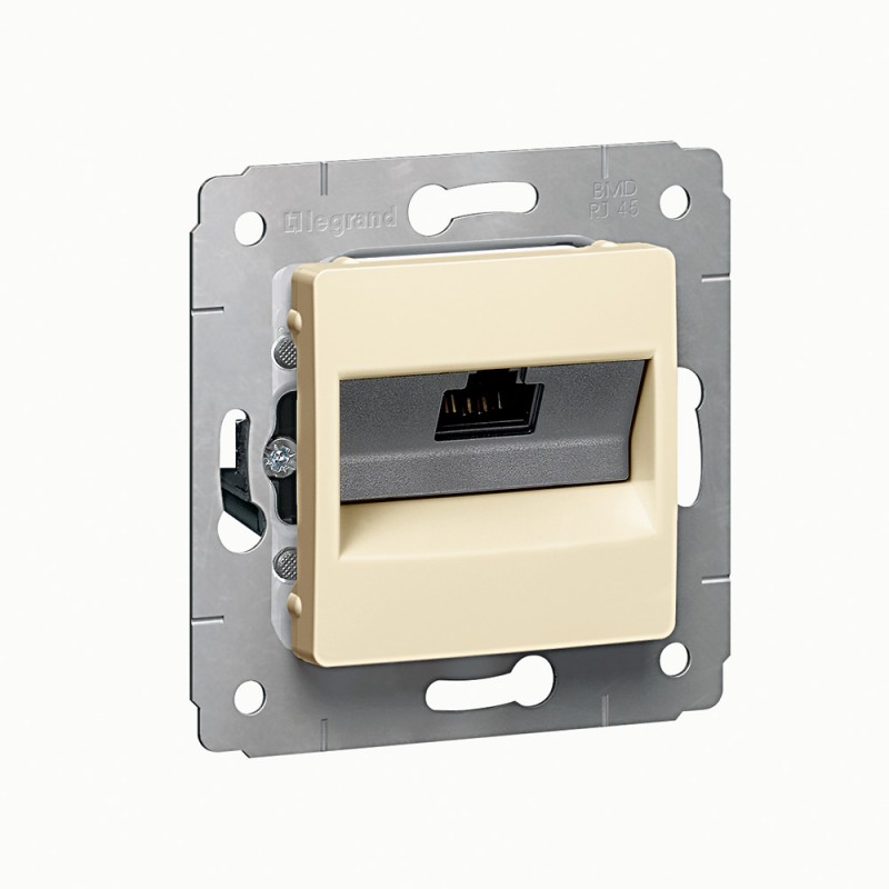 773741. Legrand. Cariva (Слоновая кость). Розетка компьютерная под коннектор RJ-45