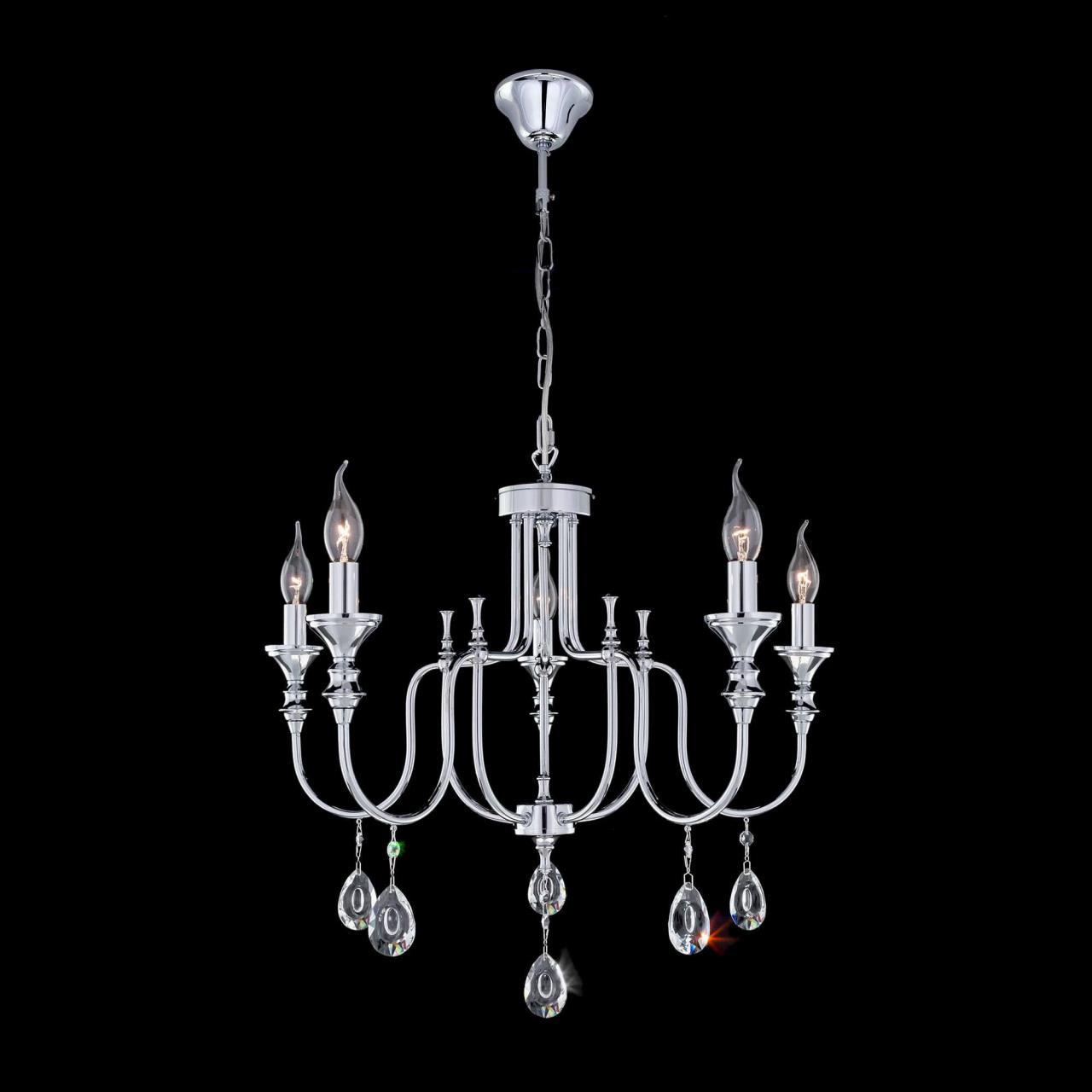 CL437151.CitiLux. Люстра. 5*Е14,60,220V. Хром