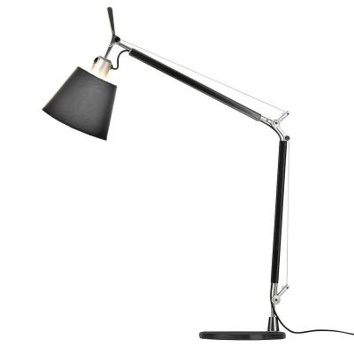 T130/1-1CH/BK ALBA Настольная лампа, 1*E27, 60W 220V. Хром