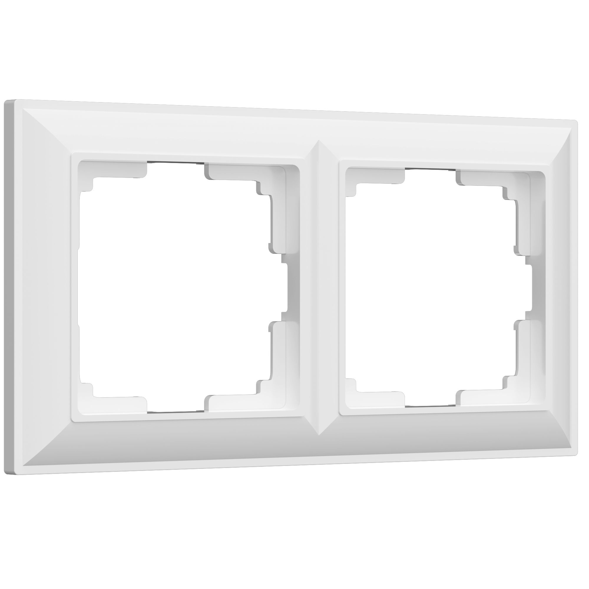 Рамка на 2-поста Белый Поликарбонат Werkel Fiore W0022201
