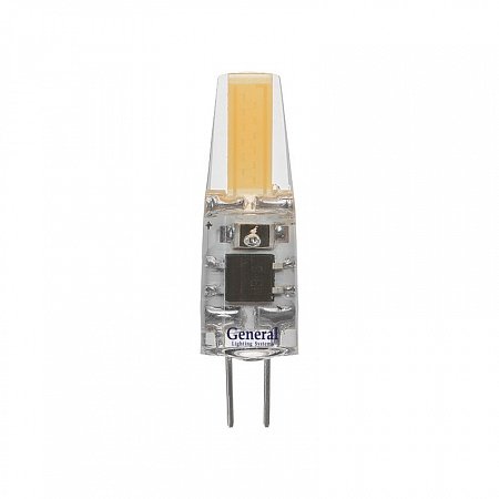 Светодиодная лампа "Капсула" . GU4, 3W, 220V, 2700K. General Electric 661544
