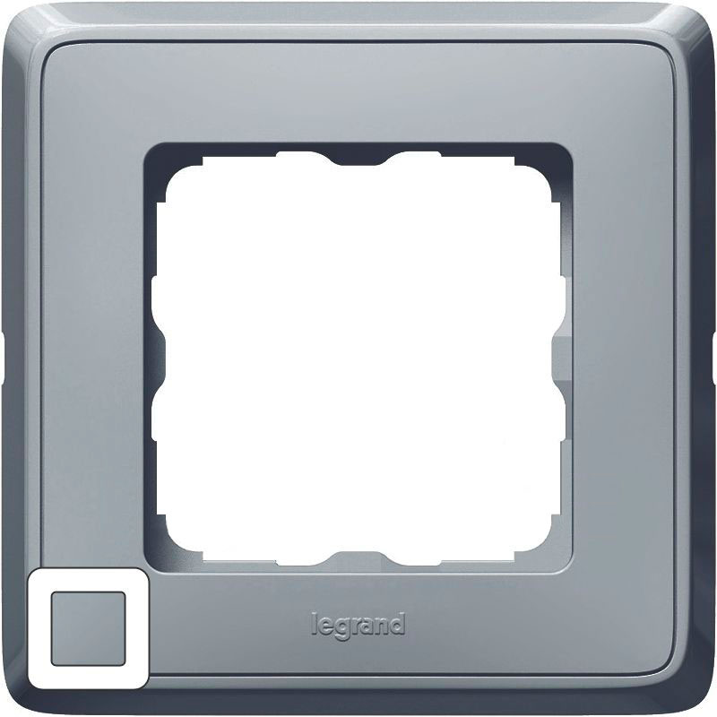 773691. Legrand. Cariva (жемчужный-серый). Рамка на 1-пост. не горючий пластик