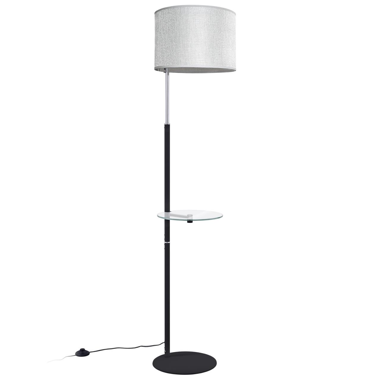 CL806011.CitiLux. Батлер.Торшер, 1*E27 75W 220V,  Чёрный матовый\Хром
