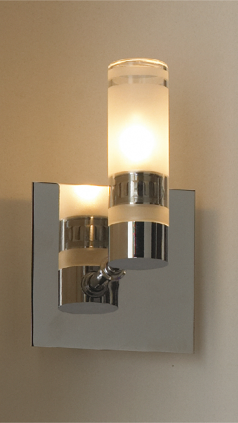 Бра, настенный светильник. Хром 1*G9 40W 220V. Lussole Acqua LSL-5401-01