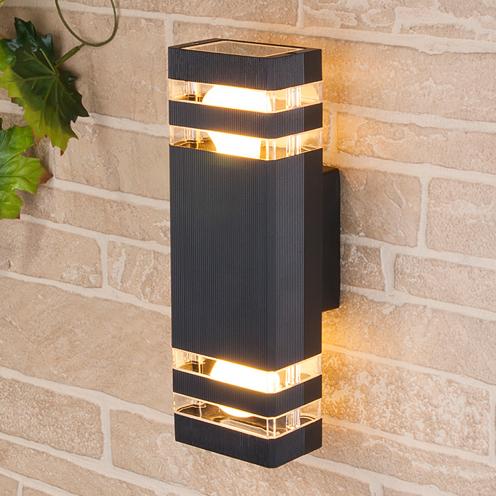 Уличный настенный светильник IP54. Черный. 2*E27, 60W 220V Elektrostandard Techno Techno 1449 черный