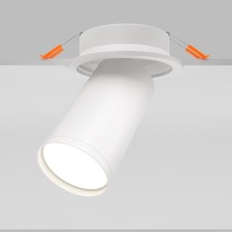 C048CL-U-1W. Maytoni. Встраиваемый светильник, 1*GU10, 50W, 220V. Белый
