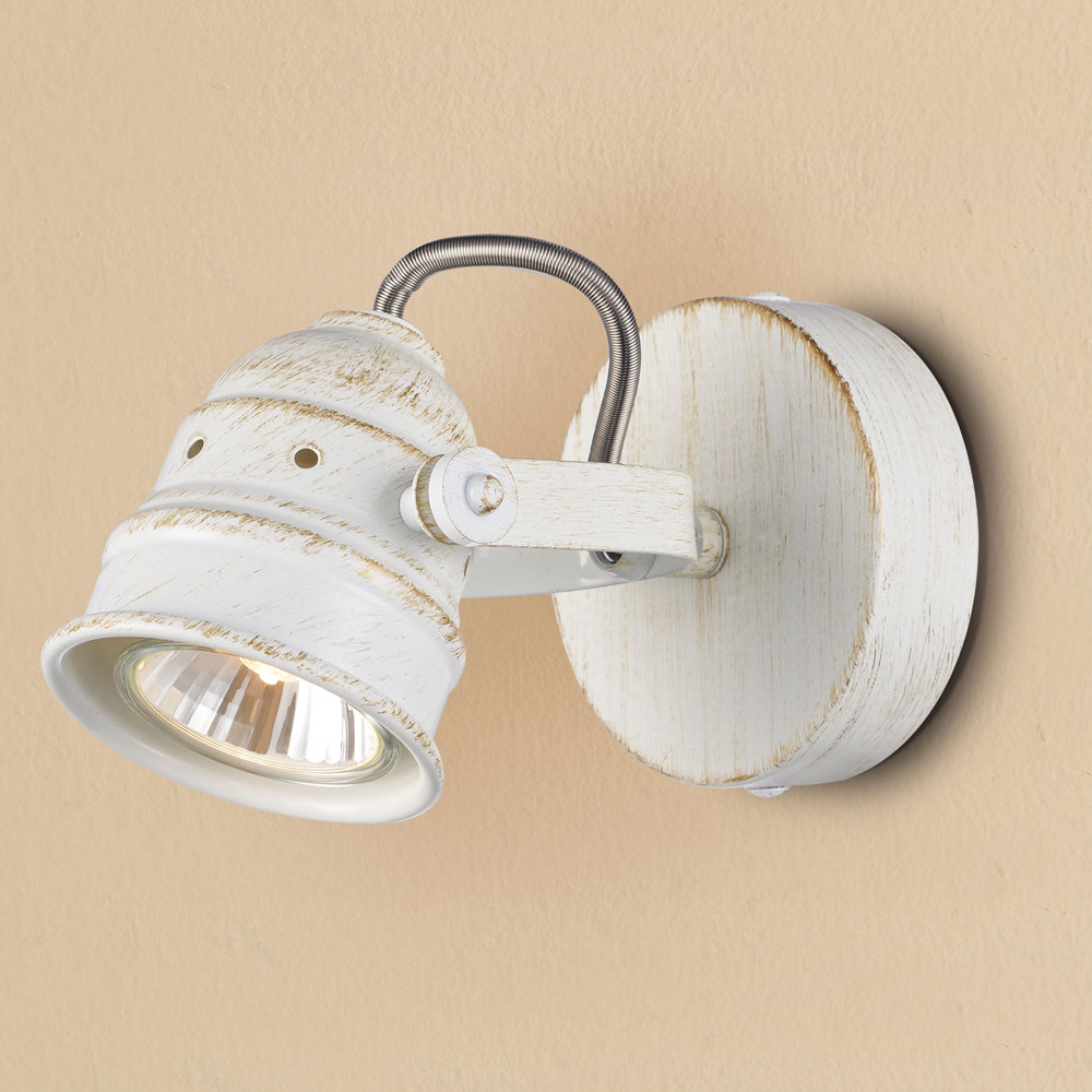 CL537512.CitiLux.Настенно-потолочный светильник (Спот).Белый с золотом.1*GU10,50W 220V