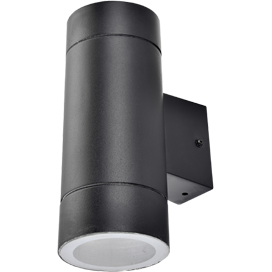Уличный настенный светильник IP65. Черный. 2*GX53, 15W 220V Ecola 8013A FB53C2ECH