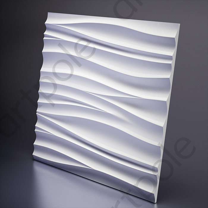 Artpole SILK 2 Гипсовая 3D панель Белый