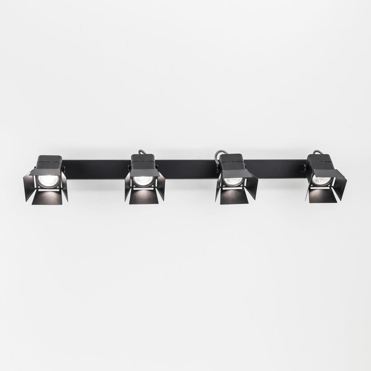 CL526542S.CitiLux.Настенно-потолочный светильник (Спот).Черный.4*GU10,50W 220V
