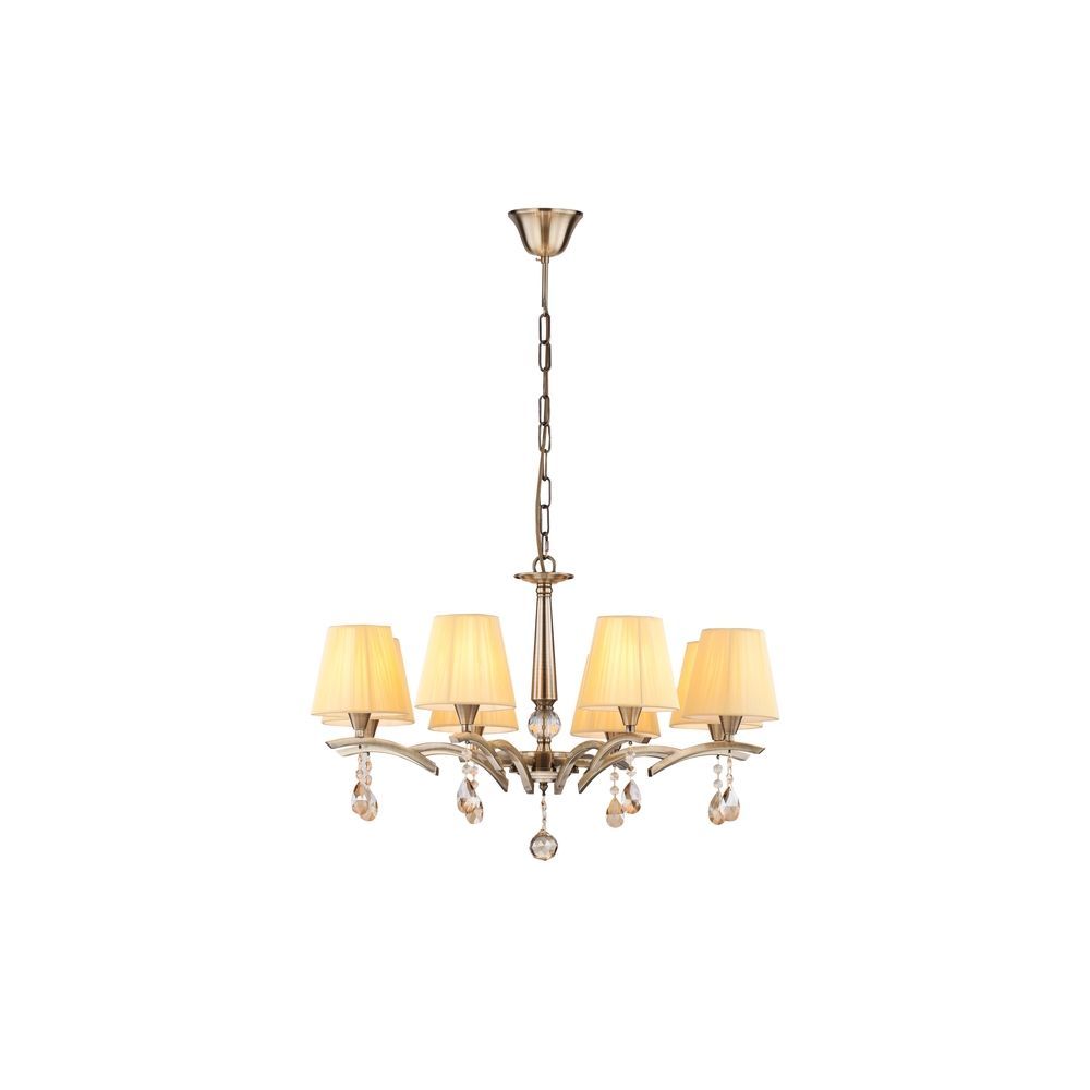 Люстра. 8*E14, 60W, 220V. Бронза, кремовый Maytoni Arte  ARM901-08-R.