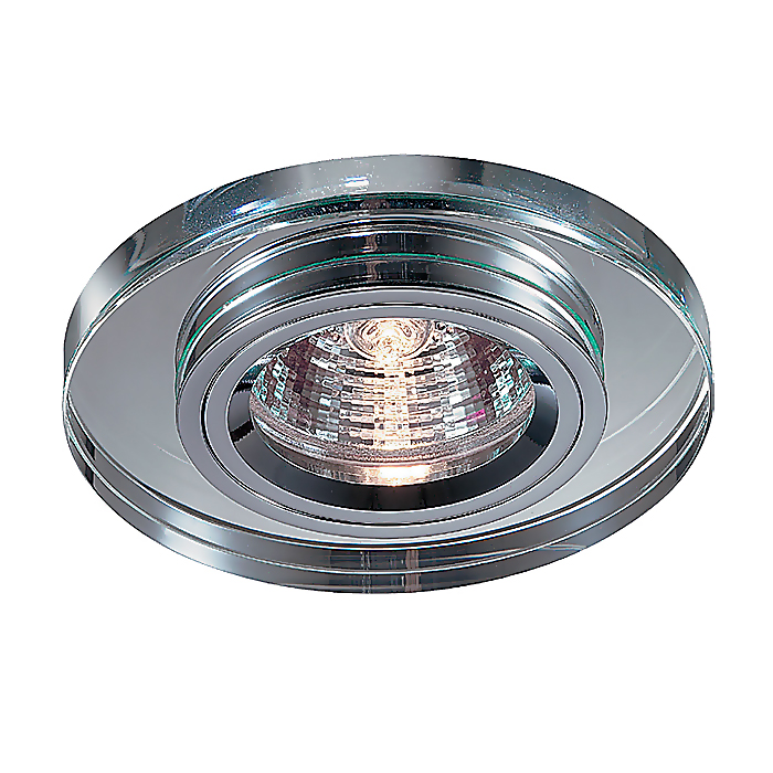 369436.Novotech.MIRROR.Встраиваемый светильник MR16. Хром (зеркальный), Gu5.3, 50W, 12/220V