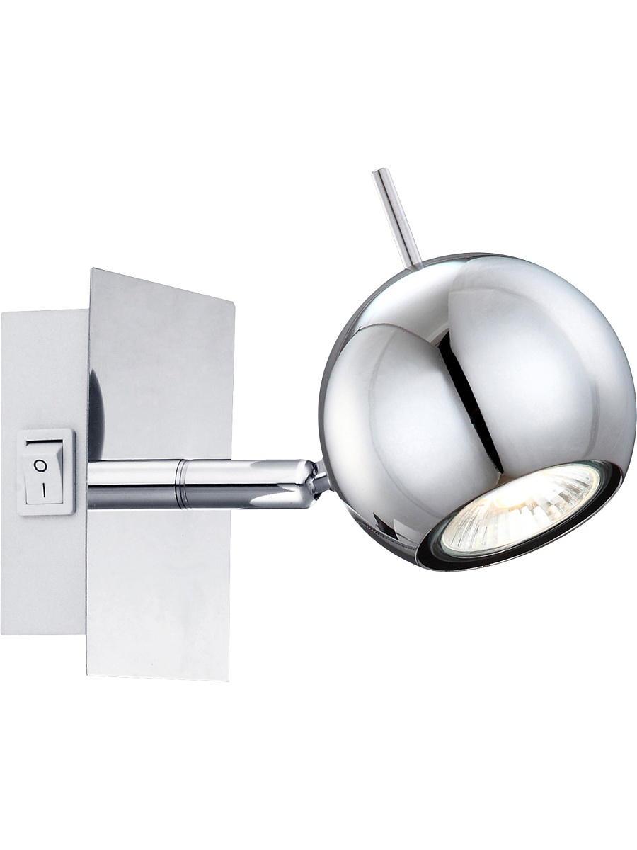 Светильник настенный. Хром 1*GU10 50W 220V. Globo Oberon 57881-1