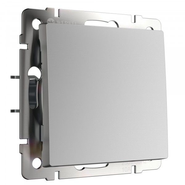 Выключатель проходной 1-клавишный IP20 Серебряный Серебряный.Werkel. W1112006