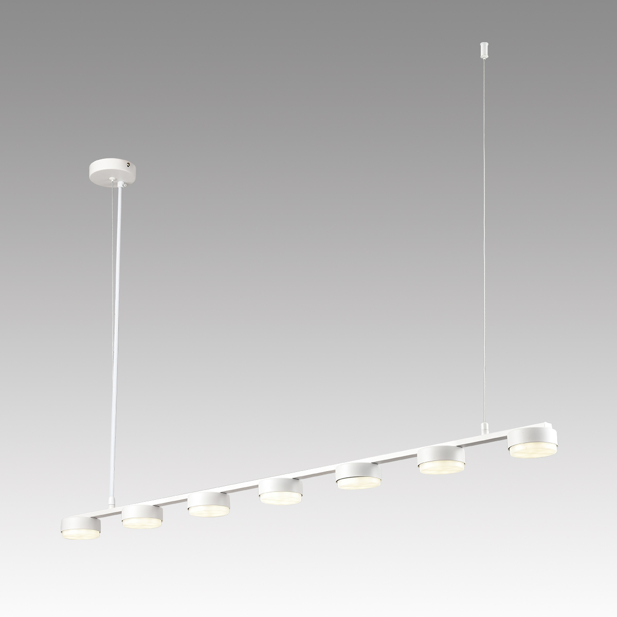 Светильник подвесной линейный  7*GX53  15W 220V. Белый Lumion TORINA 8265/7