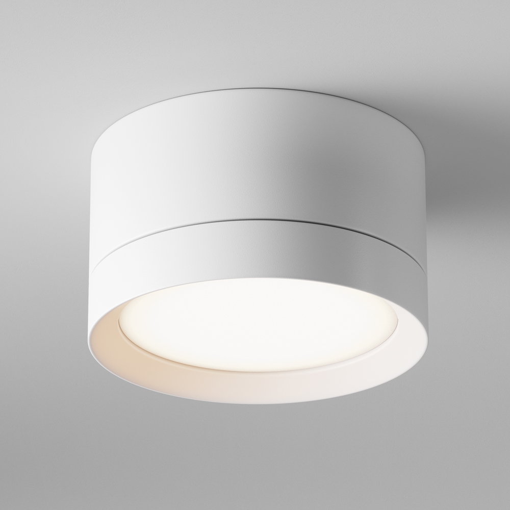 Светильник потолочный, накладной. Белый 1*GX53 15W 220-240V. Maytoni Hoop Ceiling & Wall C086CL-GX53