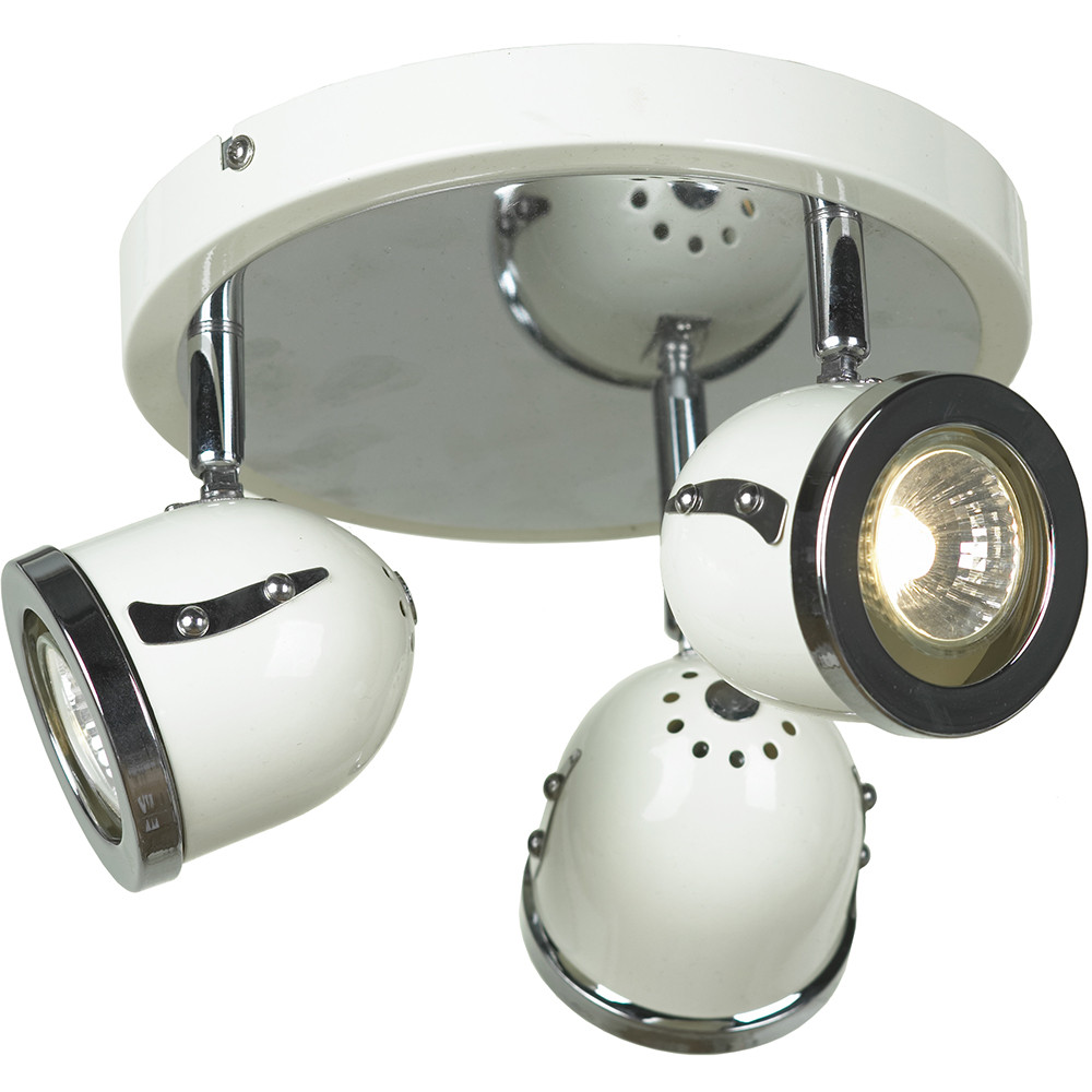 Настенно-потолочный светильник. Белый/хром 3*GU10 50W 220V. Lussole Tivoll LSN-3117-03