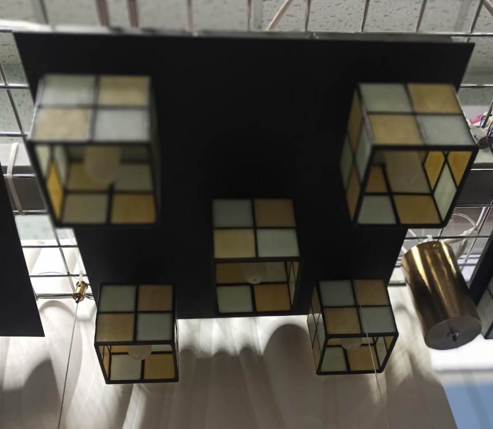 Светильник потолочный, накладной. 5*G9, 40W, 220V. Коричневый Leds`C4 Carla 15-2375-Y2-AE.