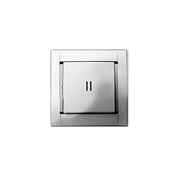 Simon Simon 34 Алюминий Выключатель 1-клавишный с подсветкой IP20 250V Алюминий 10A 34104-33