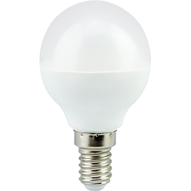 Светодиодная лампа "шар" . E14, 5,4W, 220V, 4000K. Ecola K4QV54ELC