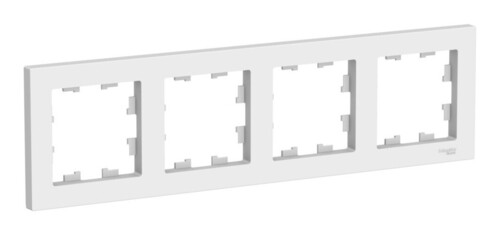 ATN001304. Systeme Electric. AtlasDesign (Лотос).Рамка на 4-поста термопласт