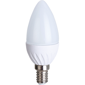 Светодиодная лампа "свеча" . E14, 6W, 220V, 2700K. Ecola C4TW60ELC