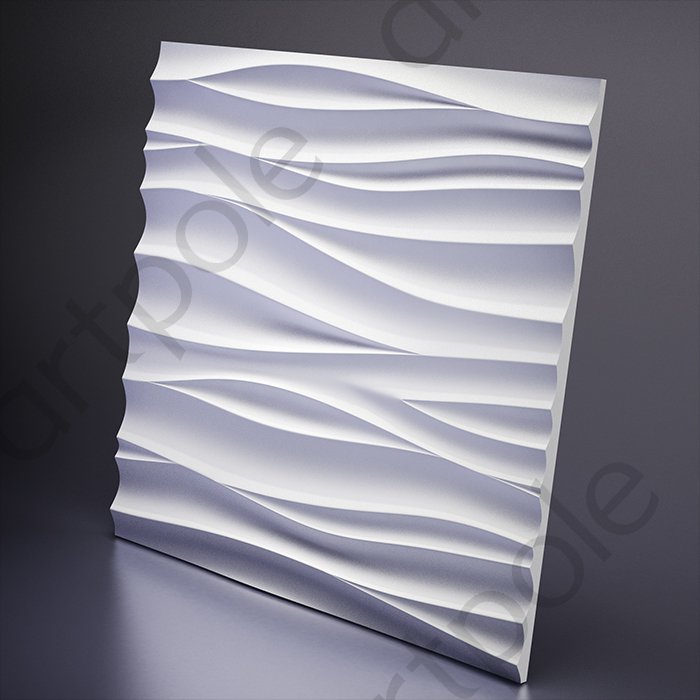 Artpole SILK 1 Гипсовая 3D панель Белый