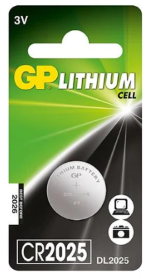 Литиевые дисковые элементы питания (1 шт) Lithium 3V. GP Batteries CR2025 GPb