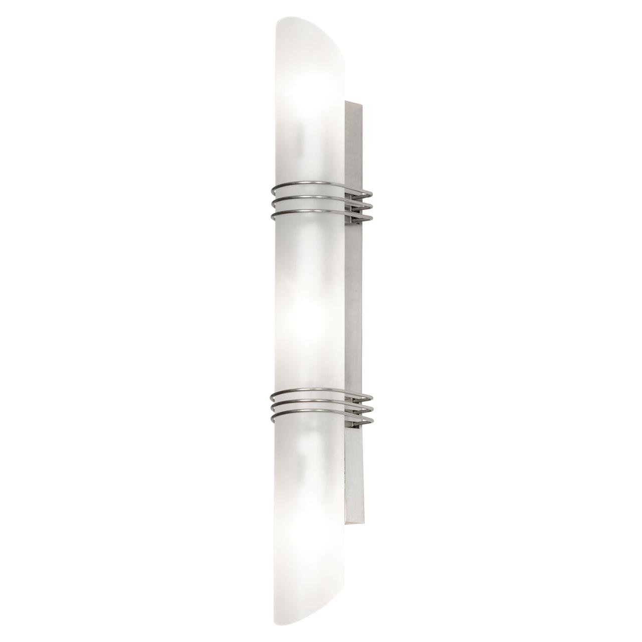 Бра. Матовый никель, белый 3*E14 40W 220V. Lussole Selvino LSA-7711-03