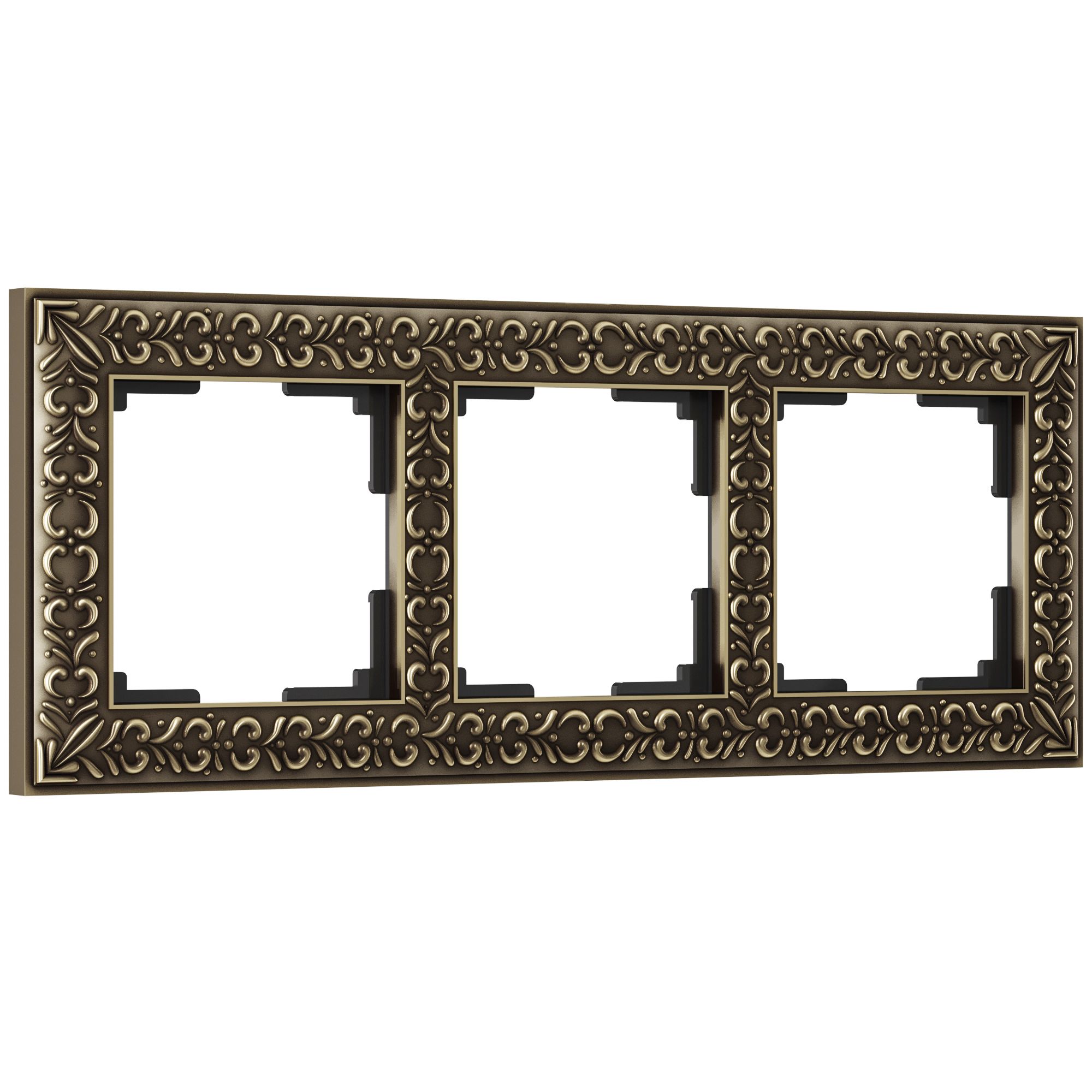 Рамка на 3 поста Бронза Металл Werkel Antik W0031512