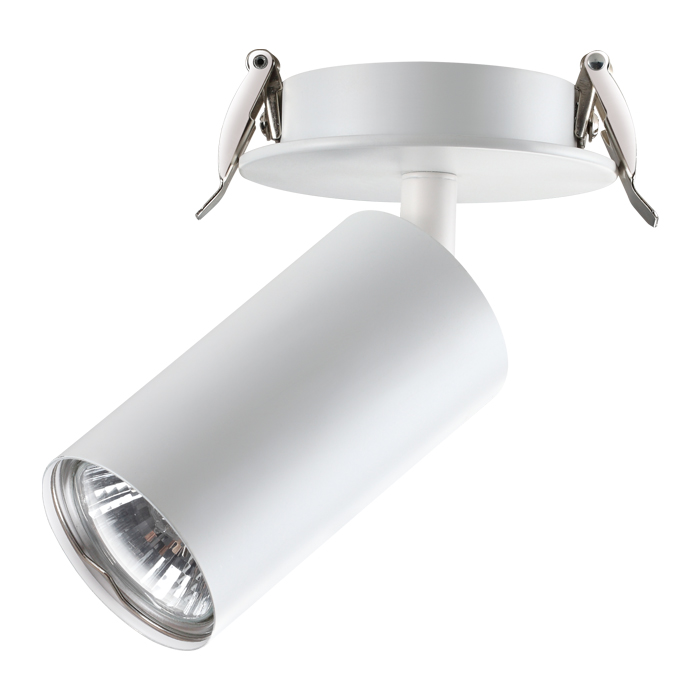 370393.Novotech.Pipe.Встраиваемый светильник MR16. , поворотный. Белый, 1*GU10, 50W, 220V