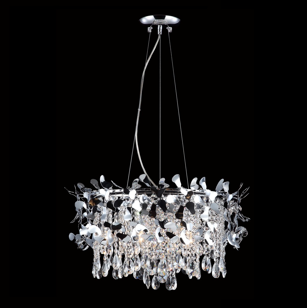 Люстра. 6*E14, 40W, 220V. Хром Crystal Lux ROMEO ROMEO SP6 CHROME D600.