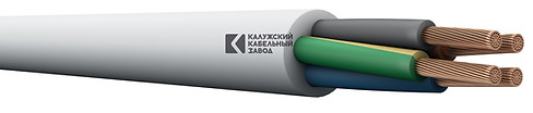 Провод соединительный ГОСТ 2х1,5 мм2 круглый Белый. ККЗ ПВС 2х1,5