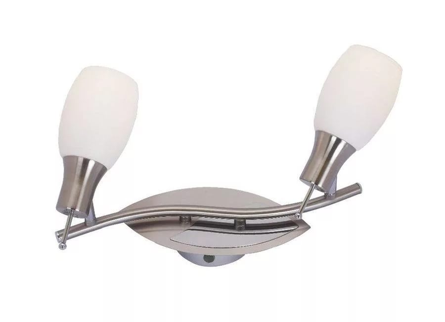 Настенно-потолочный светильник. Никель матовый, Хром 2*E14 40W 220V. Globo Belua 54980-2