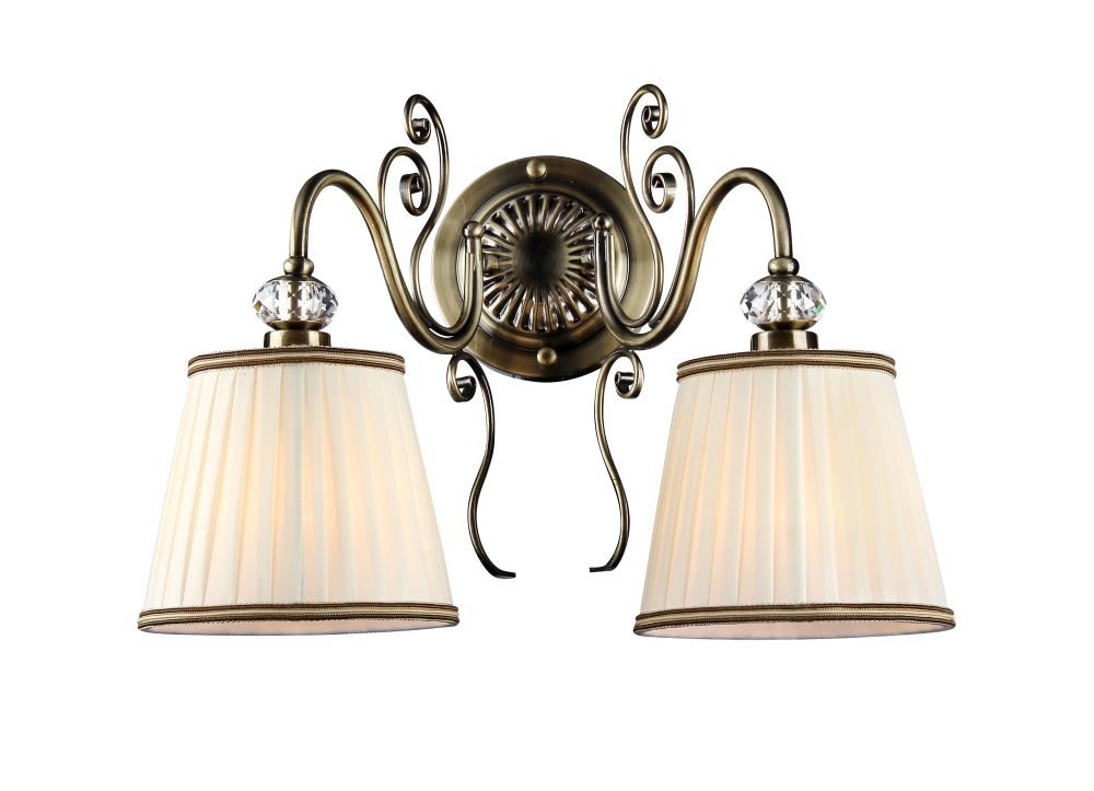 Бра. Бронза, бежевый 2*E14 40W 220V. Maytoni Vintage Elegant ARM420-02-R