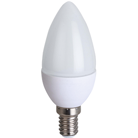 Светодиодная лампа "свеча" композит . E14, 8W, 220V, 2700K. Ecola C4MW80ELC