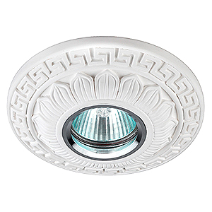 SV 7061. SvDecor. Гипсовый встраиваемый светильник MR16. GU5.3/GU10 . Белый