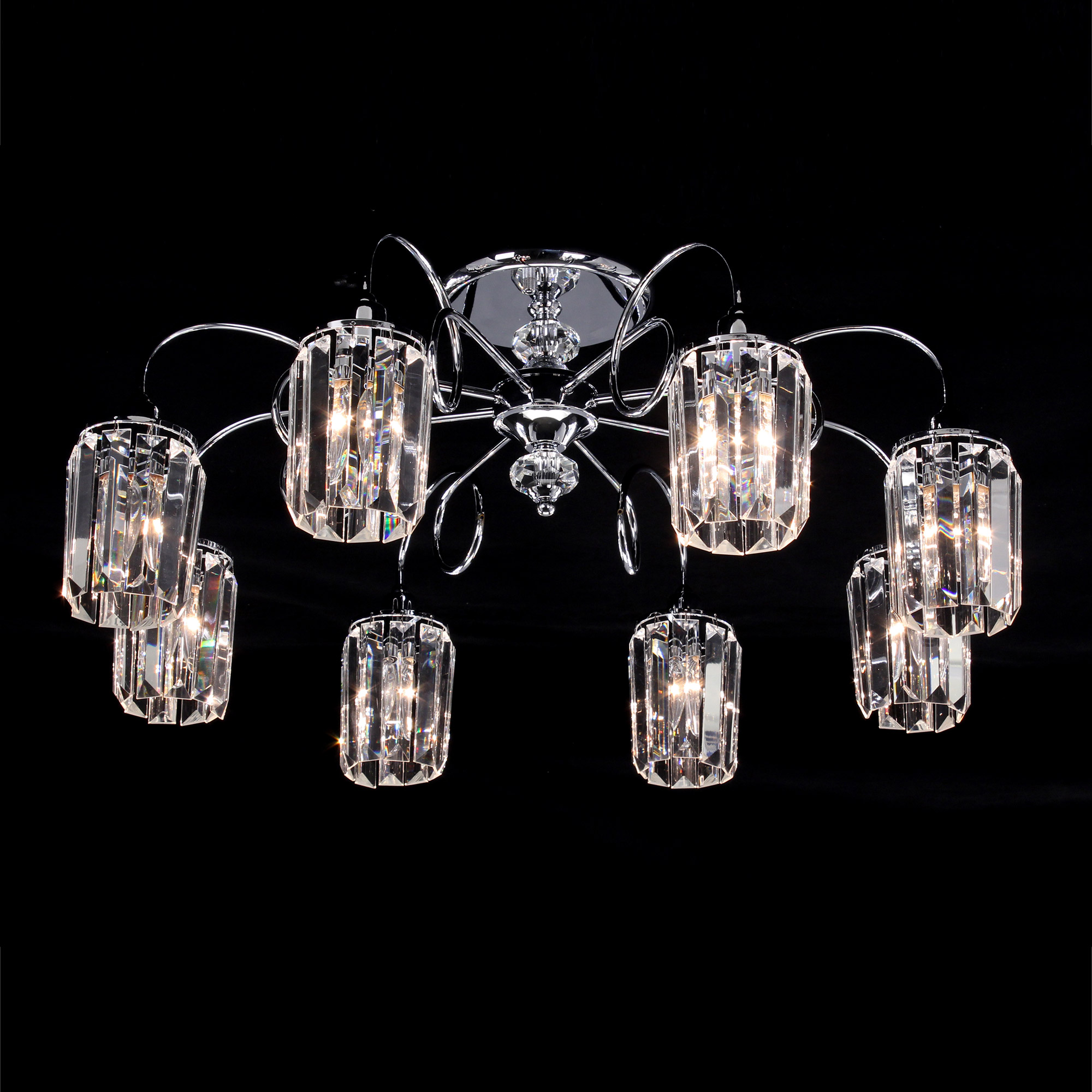 CL330181.CitiLux. Люстра потолочная. 8*E14,60W,220V. Хром