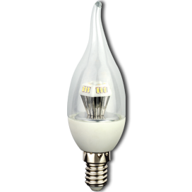 Светодиодная лампа "свеча на ветру" . E14, 4,2W, 220V, 2700K. Ecola C4BW42ELC