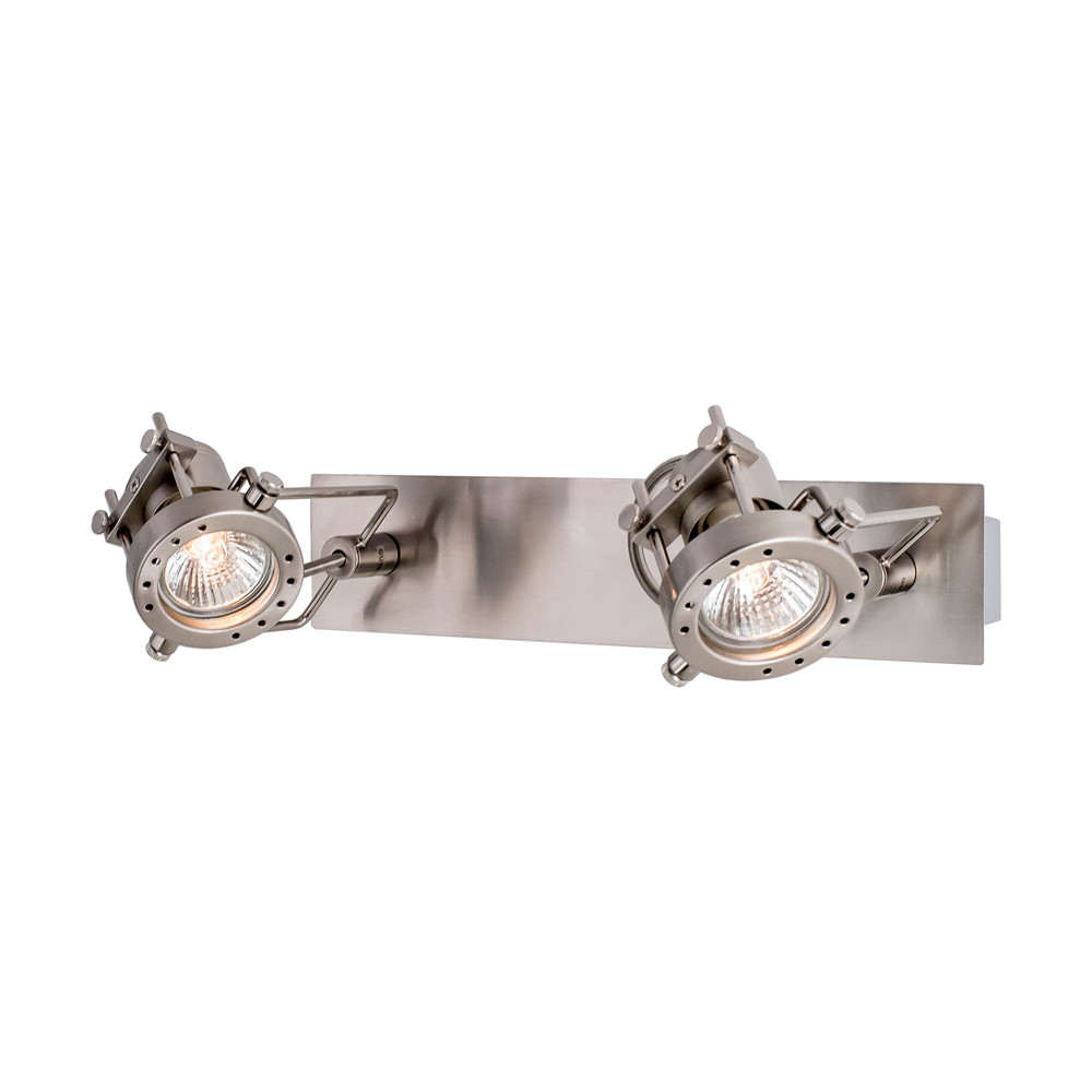 CL515521.CitiLux.Настенно-потолочный светильник (Спот).Никель.2*GU10,50W 220V