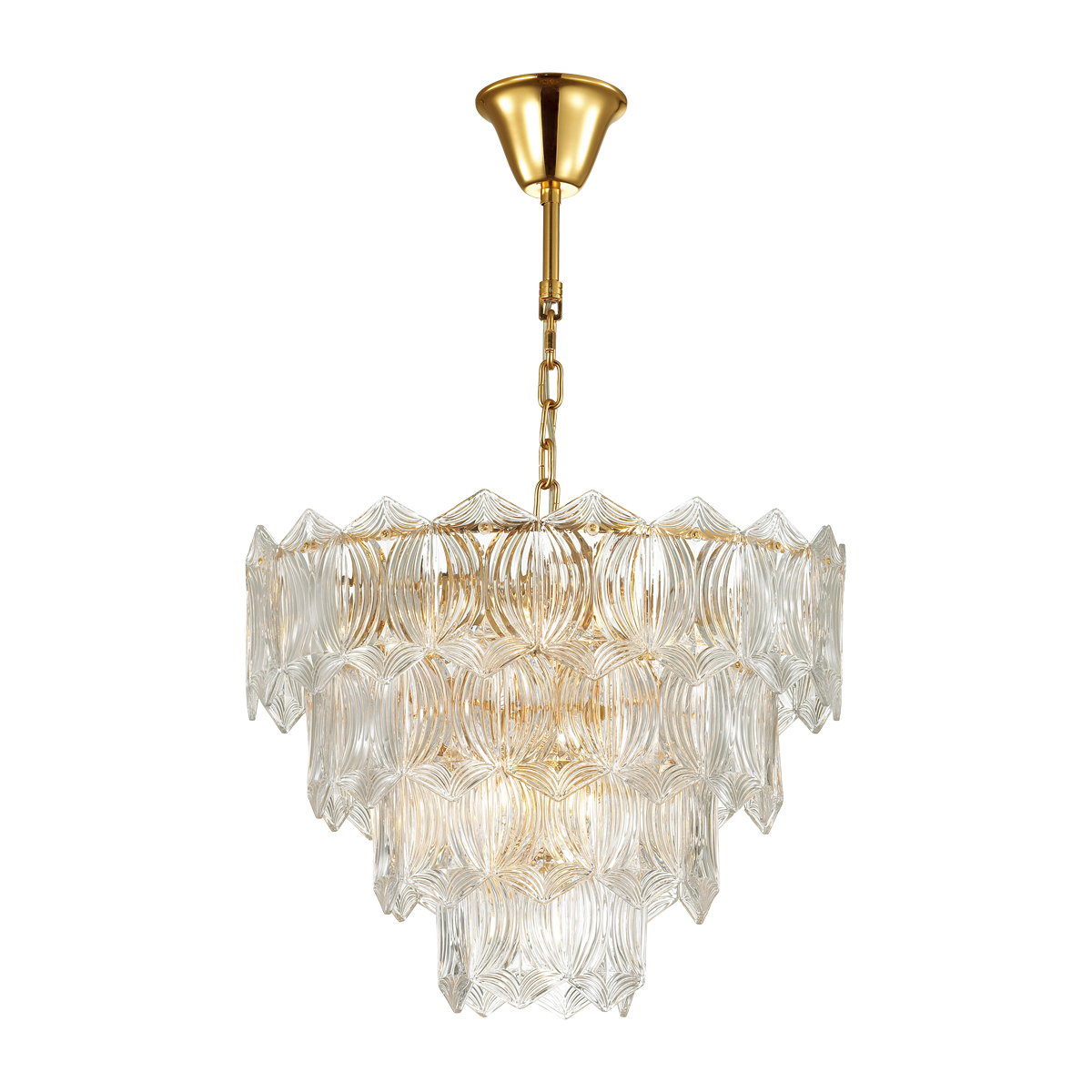 Люстра. 10*E14, 40W, 220V. Золотой, прозрачный Odeon Light Somala MODERN 4918/10.