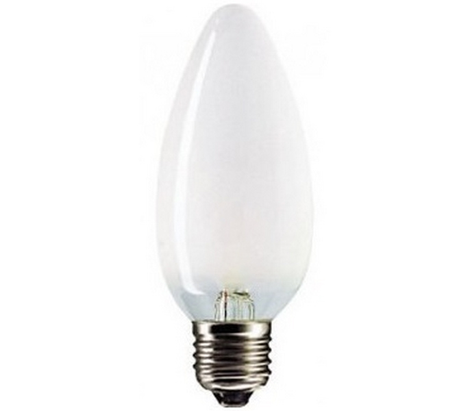 Лампа накаливания "Свеча" . E27, 60, 220-230, Philips B35 B35 60W E27 FR 230V