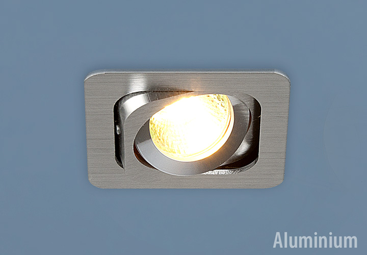 1021/1 CH.(a030355).Elektrostandard.Aluminium. Встраиваемый светильник поворотный. Алюминий броширов