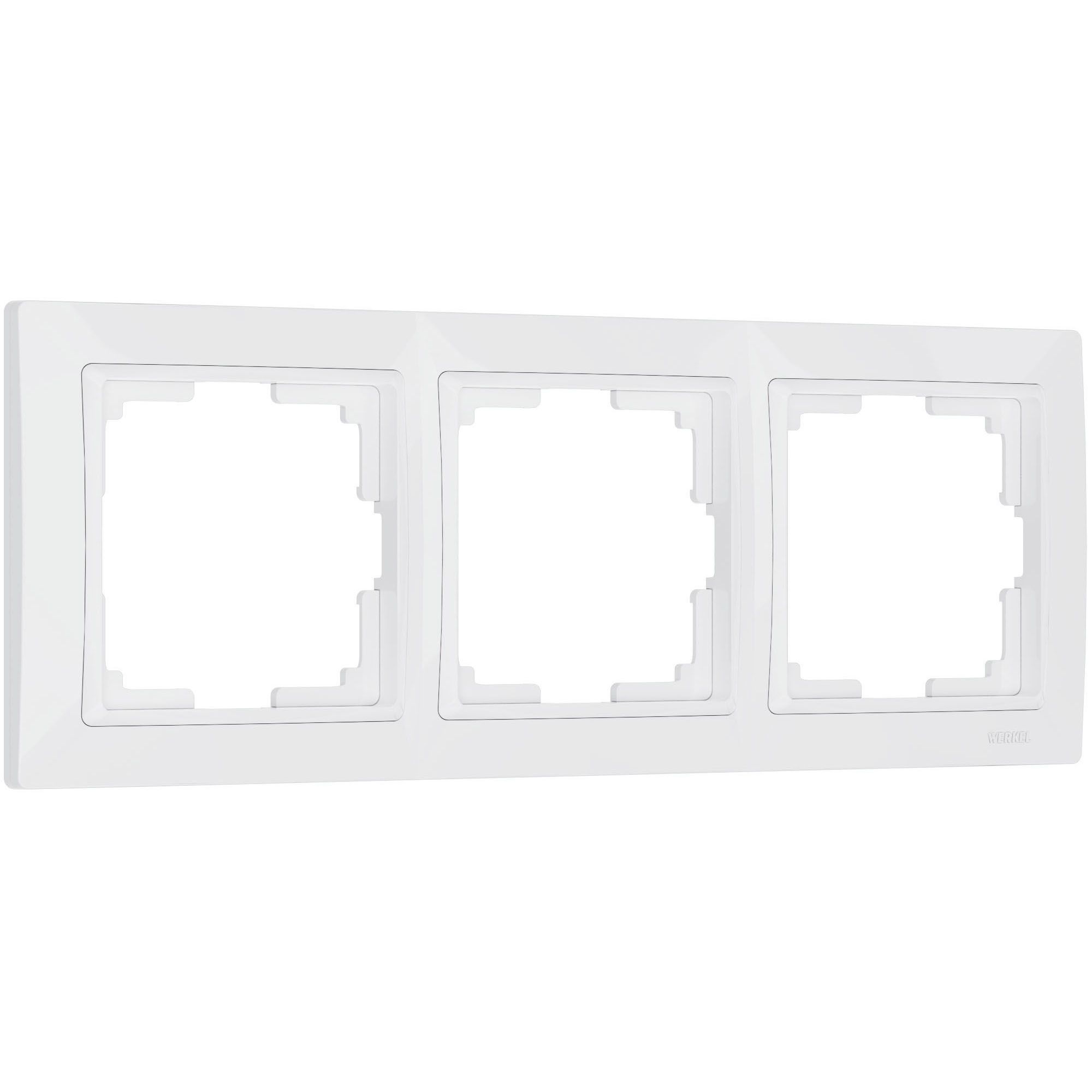 Рамка на 3 поста Белый поликарбонат Werkel Snabb basic  W0032001