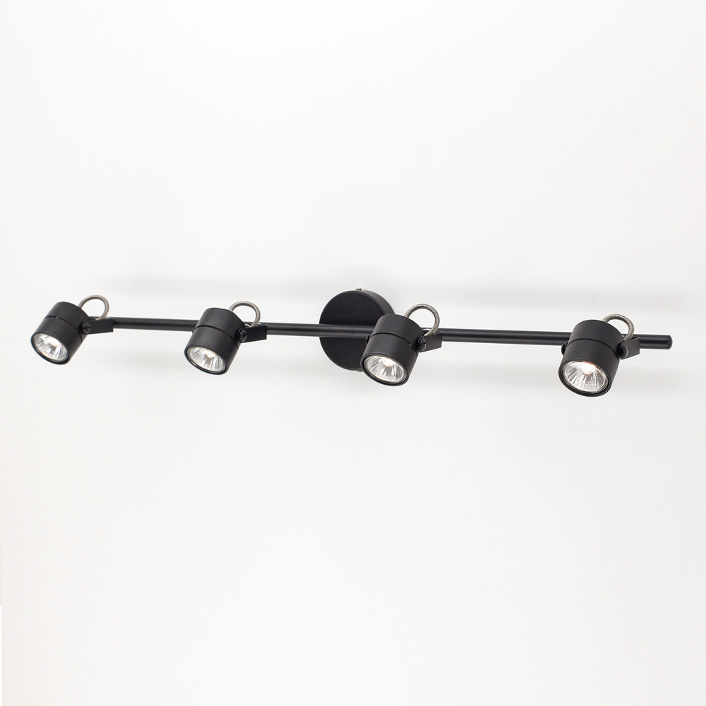 CL525542.CitiLux.Настенно-потолочный светильник (Спот).Черный.4*GU10,50W 220V