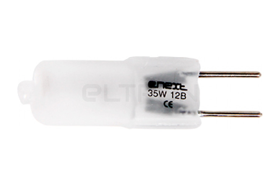 Лампа галогенная низковольтная капсула Матовая 12V, GU6.35 35W. Comtech HS FR 35 GY6.35