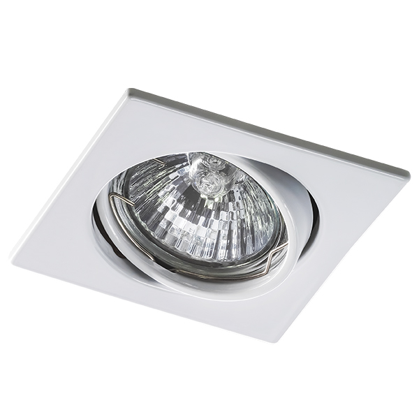 011940.Lightstar.Lega.Встраиваемый светильник MR16. белый, квадрат. Gu5.3/Gu10, 12/220V