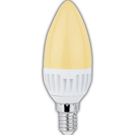 Светодиодная лампа "свеча" . E14, 4,4W, 220V, Золотистый цвет. Ecola C4LG44ELC
