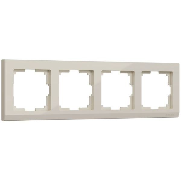 Рамка на 4-поста слоновая кость поликарбонат Werkel Stark W0041803